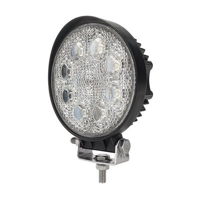 چراغ LED کار گرد ضد آب چراغ کمکی LED 24W با خانه آلومینیومی