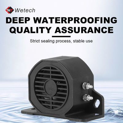 ولتاژ عملیاتی 12-24 ولت DC، زنگ هشدار ایمنی لیفتراک، بوق، 110 ولت، بلندگوی دنده عقب کامیون، آلارم پشتیبان