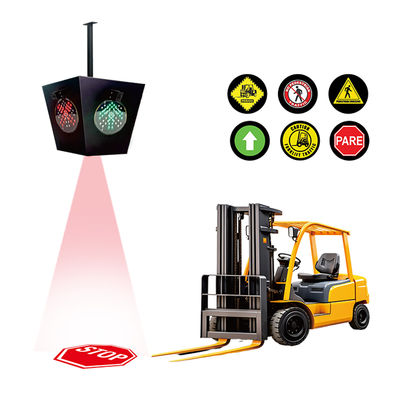 چراغ منطقه قرمز AI Smart Forklift با 100-220v AC و ساخت آلیاژ آلومینیوم برای ایمنی انبار
