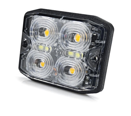 IP67 ضد آب 12-24V DC Amber Yellow Flash LED Strobe Light برای هشدار اضطراری در کامیون ها