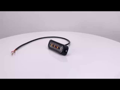 چراغ هشدار چشمک زن LED WT-TC10912-2 جانبی 12 ولت - 24 ولت IP67 چراغ چشمک زن برای خودرو